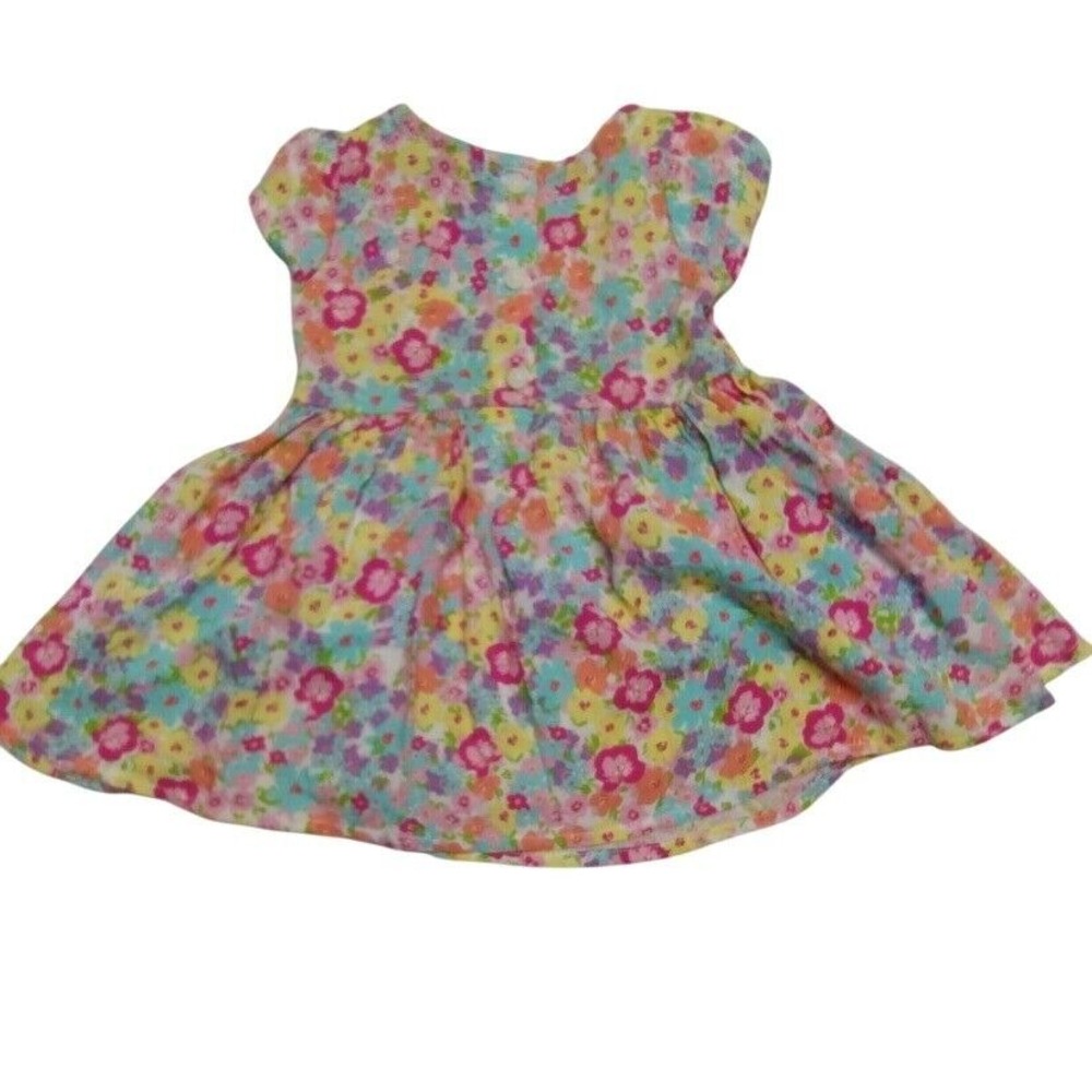 The Children's Place Floral Dress Summer Casual Outfit Toddler Girl 6-9M - Picture 7 of 10